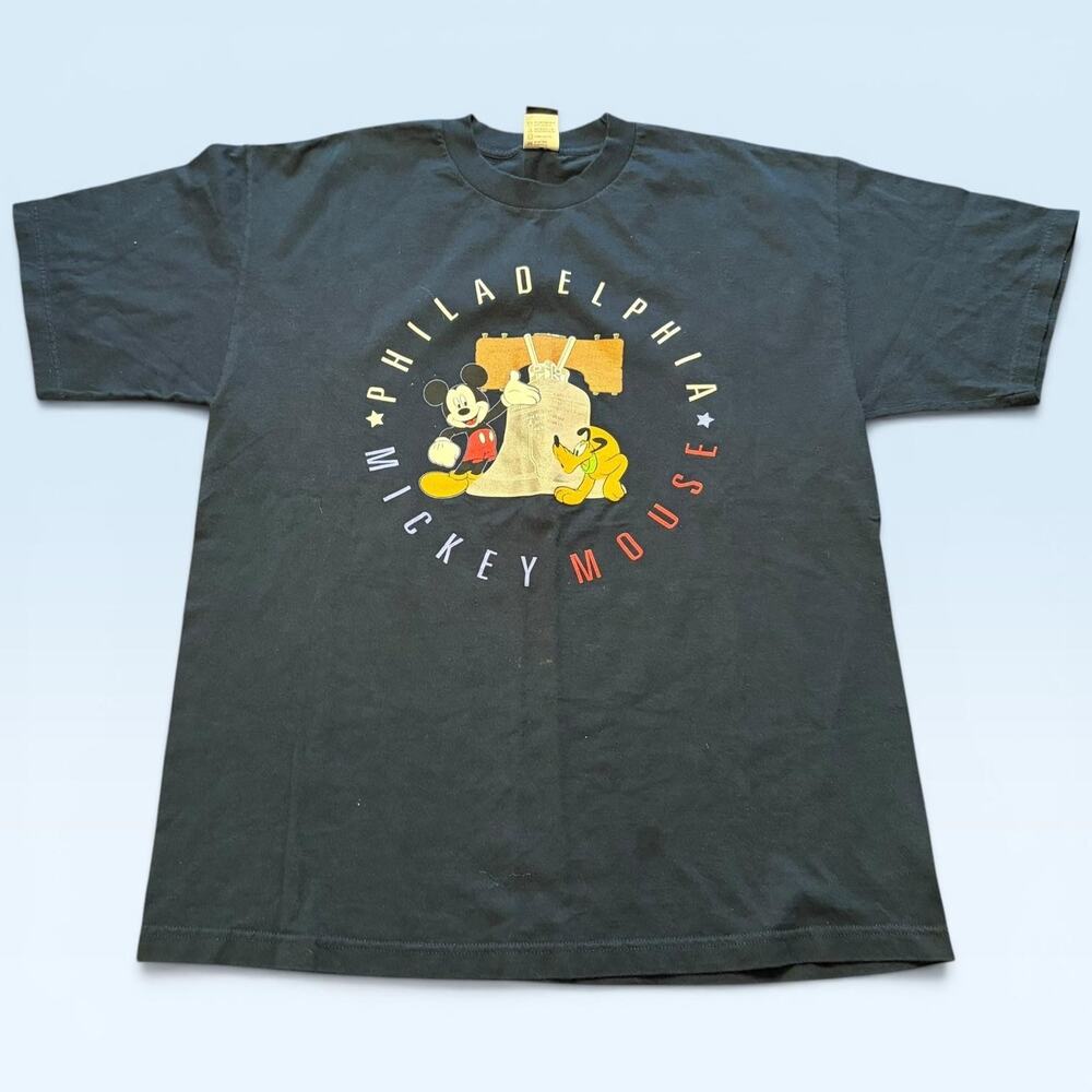 Vintage Mickey Unlimited Mickey Mouse Shirt Mens XL Blue Philadelphia Pluto USA